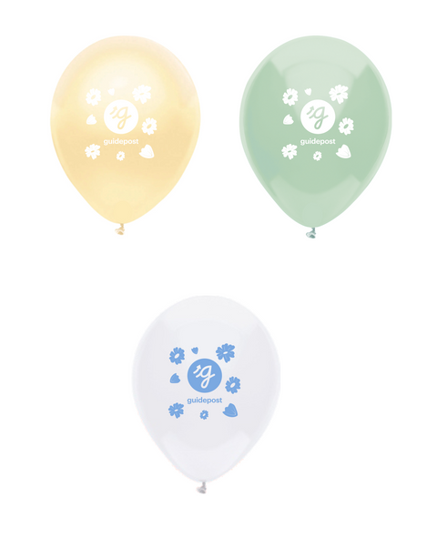 Guidepost Promo - Spring Themed Balloons (60/Pack with 20 of each color)