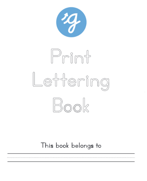Guidepost Print Lettering Book