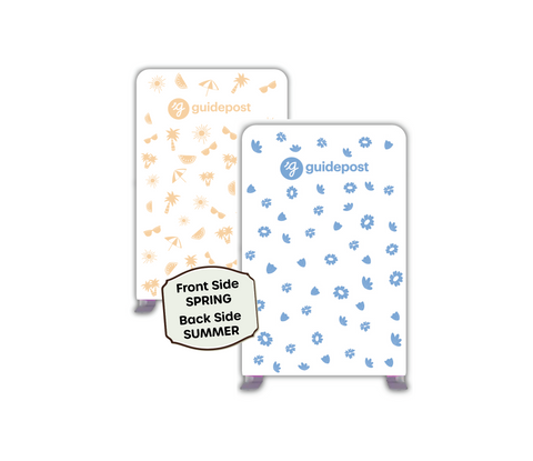 Guidepost Photo Backdrop - Spring/Summer (Replacement Only)