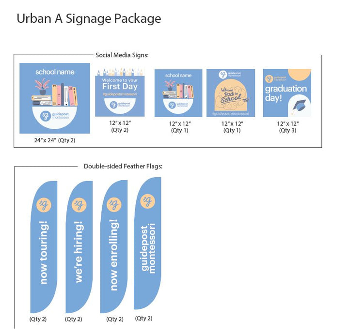 Guidepost Signage Package