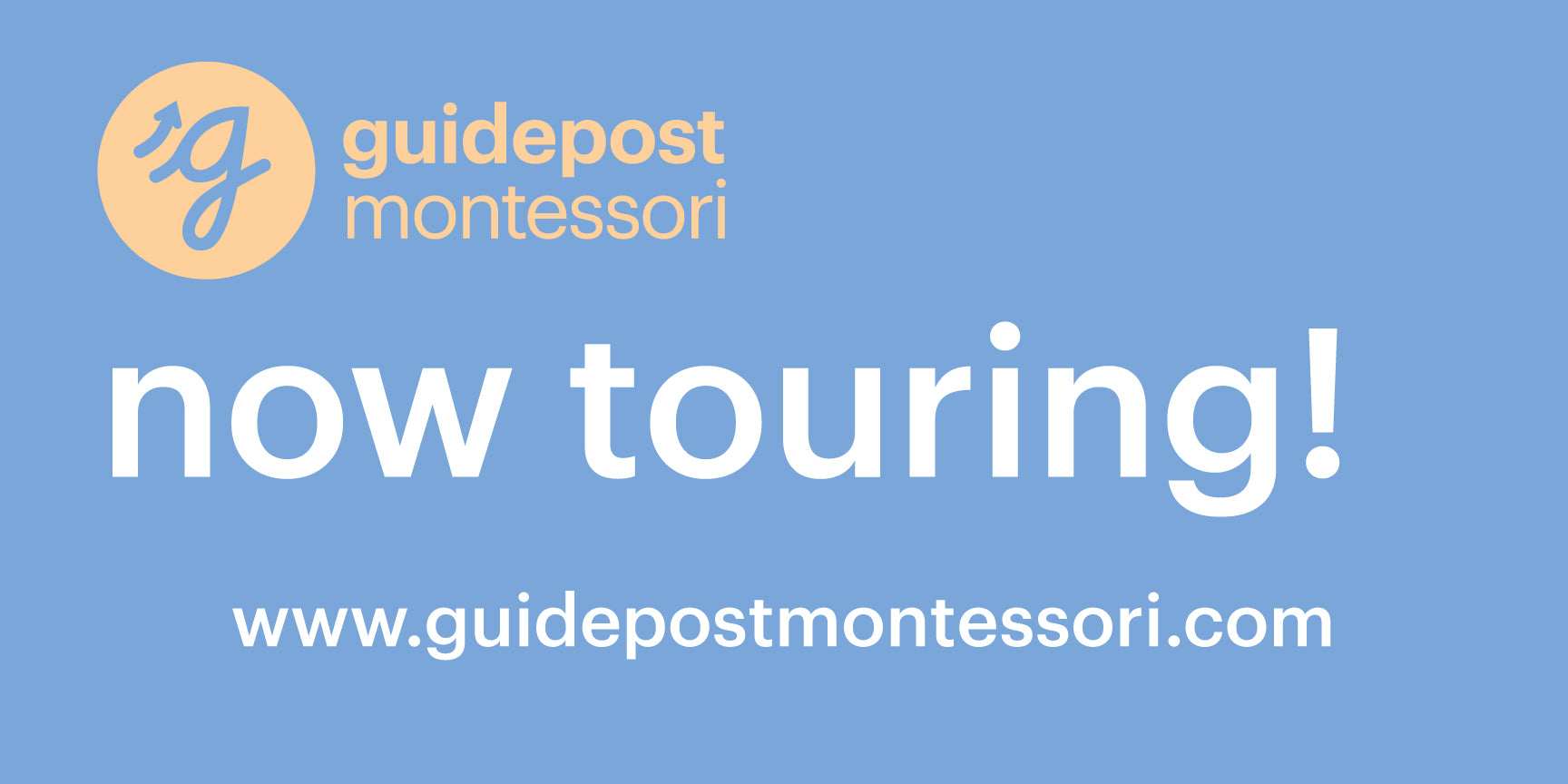 Guidepost Banner - 5x3 - Now Touring – Montessori Marketplace