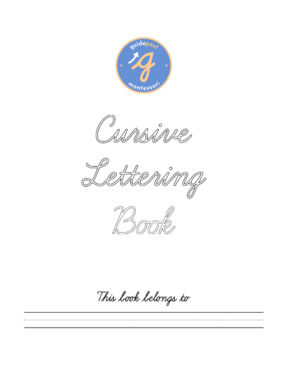 Guidepost Cursive Lettering Book