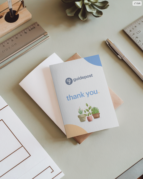 Guidepost Print - Thank You Card (10/pack)