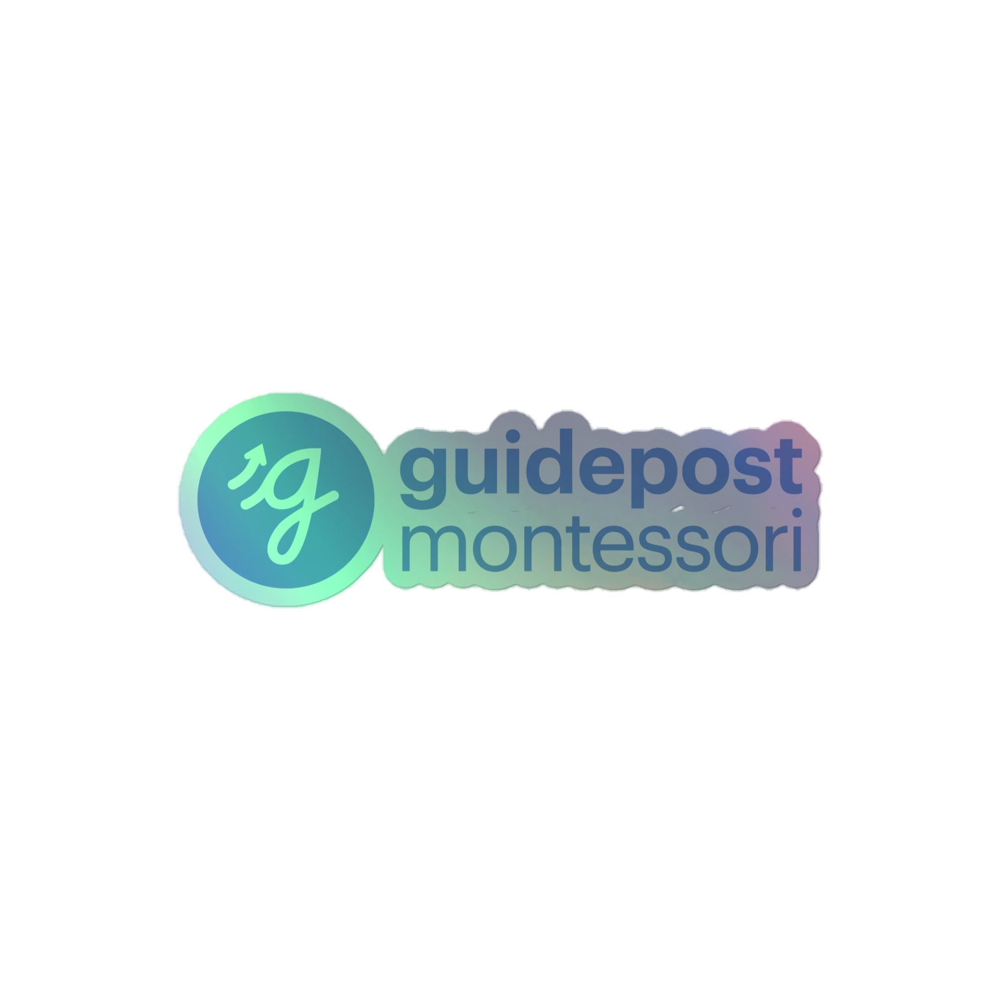 Guidepost Promo - Logo Holographic stickers – Montessori Marketplace