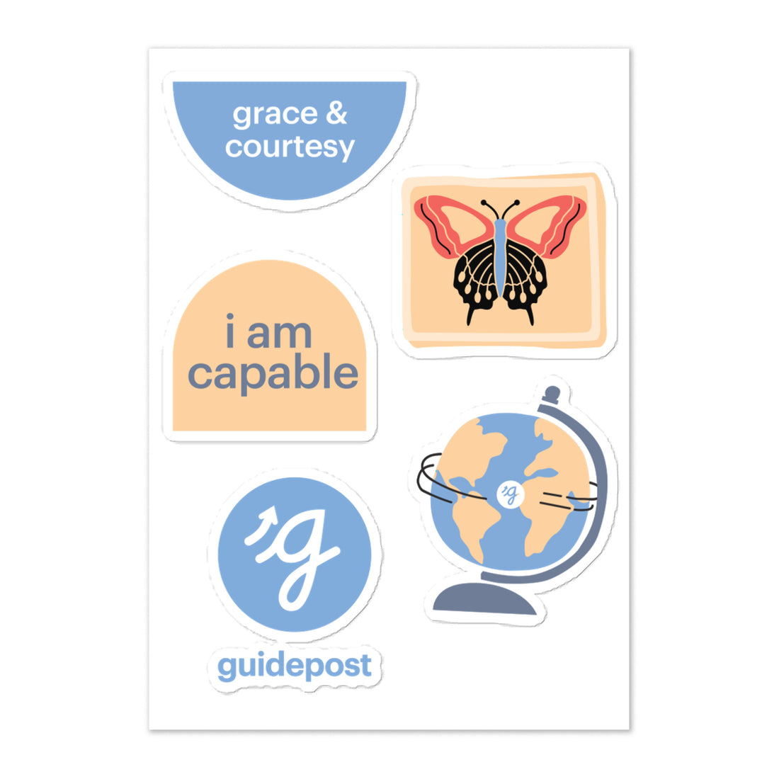 Guidepost Promo - I am capable Sticker sheet