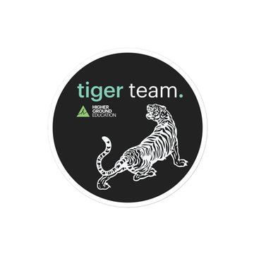 Higher Ground Education Promo - Tiger Team Bubble-free stickers