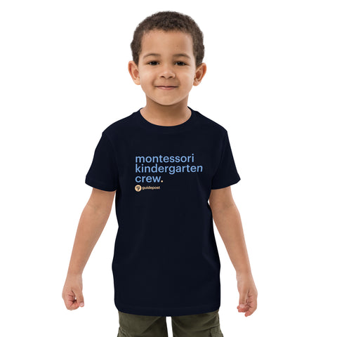 Montessori Kindergarten Crew Organic cotton kids t-shirt