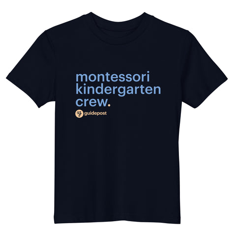 Montessori Kindergarten Crew Organic cotton kids t-shirt