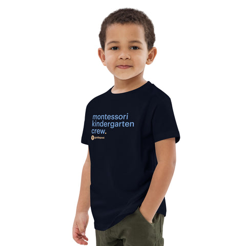 Montessori Kindergarten Crew Organic cotton kids t-shirt