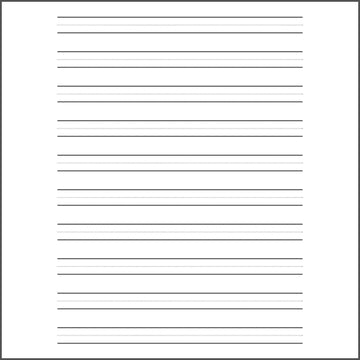 Prepared Montessorian - Elementary full page writing paper pack of 100