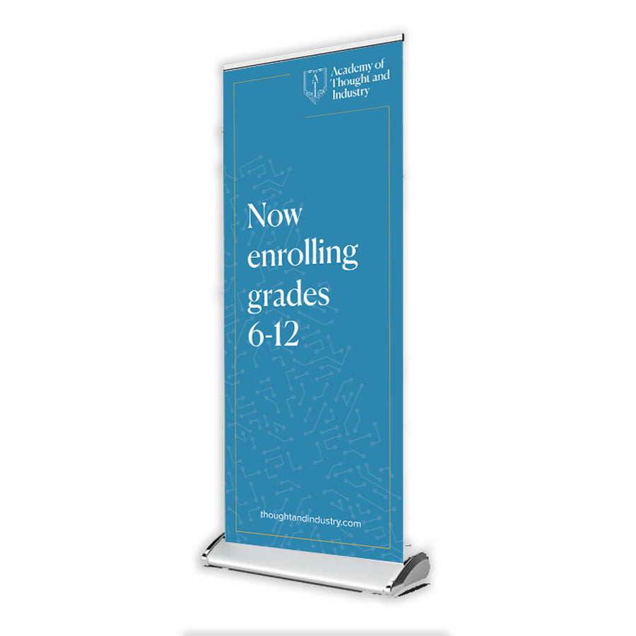 ATI Banner Stand - Now Enrolling Grades 6-12