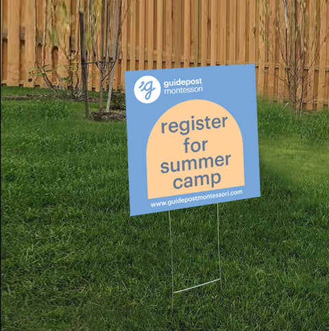 Guidepost Yard Sign - Summer Camp