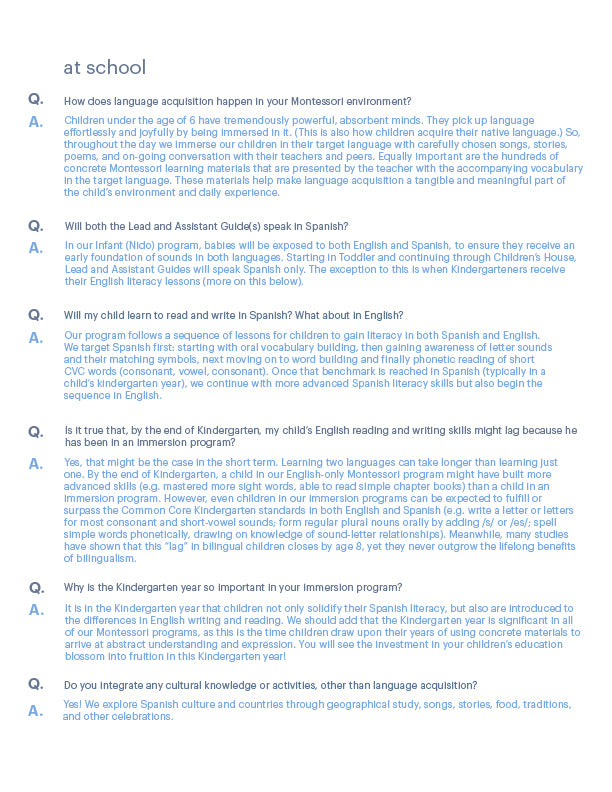 Guidepost Print - FAQ Spanish (50/pack)