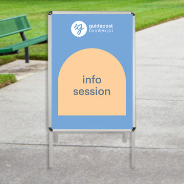 Guidepost Sidewalk Sign - Info Session - REPLACEMENT ONLY