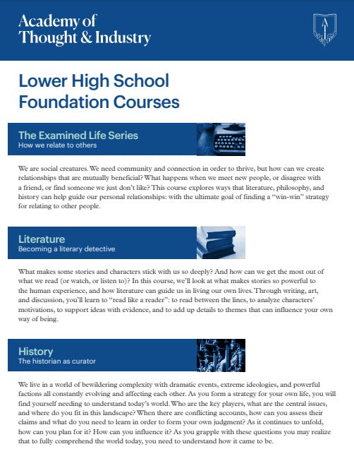 ATI Print - Tour Insert - Lower High School Foundation courses (50/Pack)