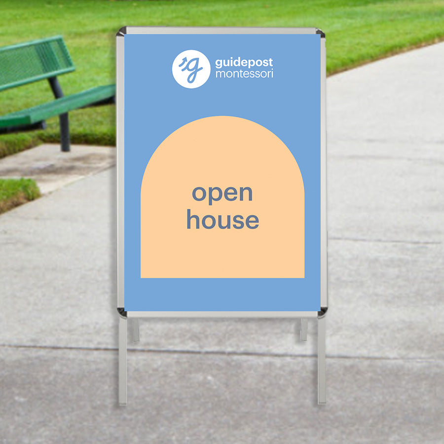 Guidepost Sidewalk Sign - Open House - REPLACEMENT ONLY