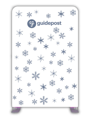 Guidepost Photo Backdrop - Winter (Replacement Only)