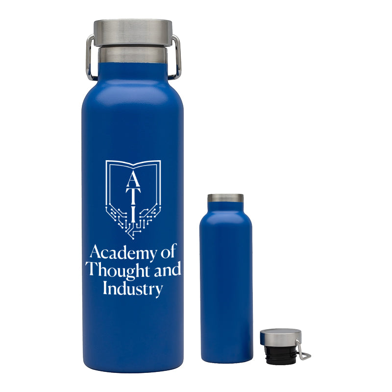 ATI Promo Items - Navy Metal Water Bottle