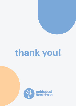 Guidepost Print - Thank You Card (50/pack) – Montessori Marketplace