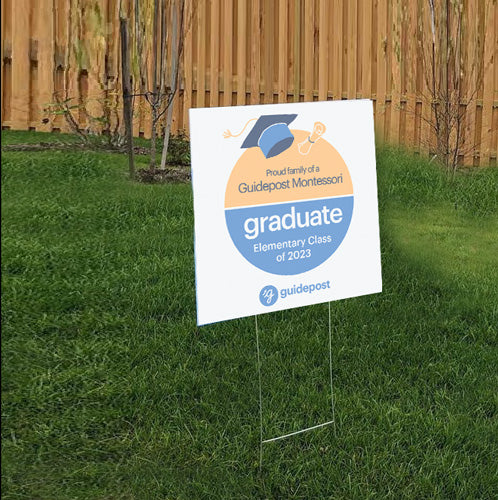 Guidepost Yard Sign - Elementary Graduation
