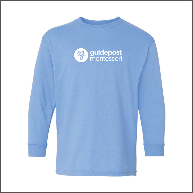 Guidepost Apparel - Youth Long Sleeve T-Shirt in Carolina Blue