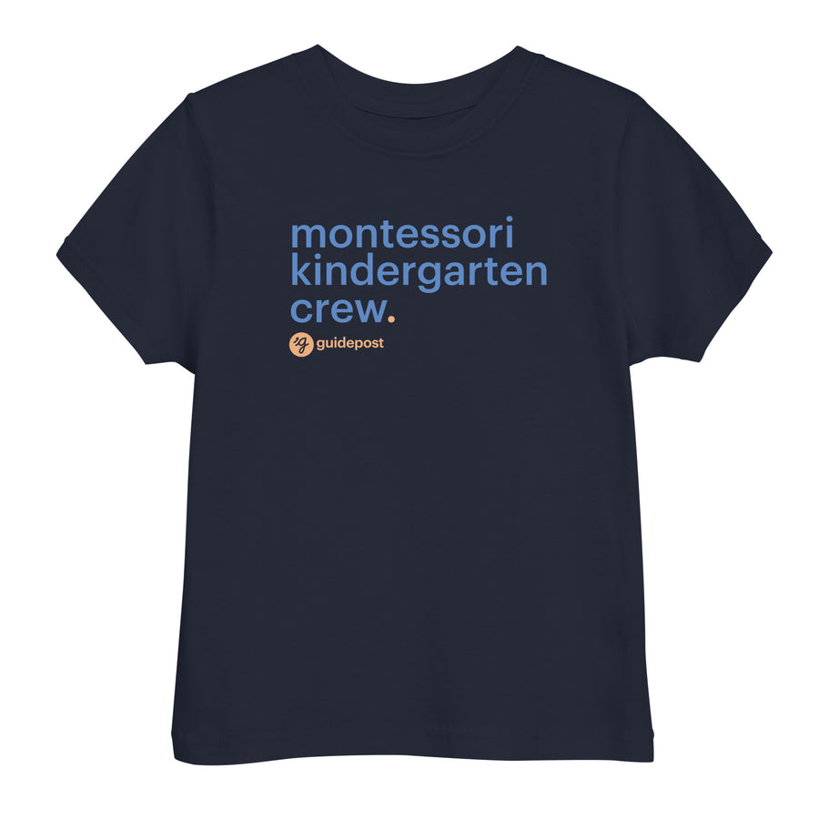 Montessori Kindergarten Crew Toddler jersey t-shirt